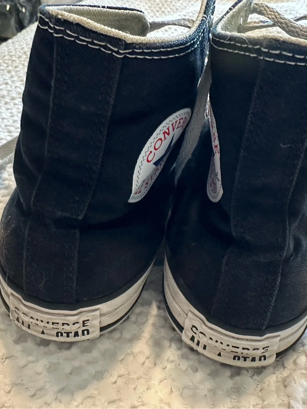 Chuck Taylor Converse Classic Black High-Top Kids Sneakers with White Trim
